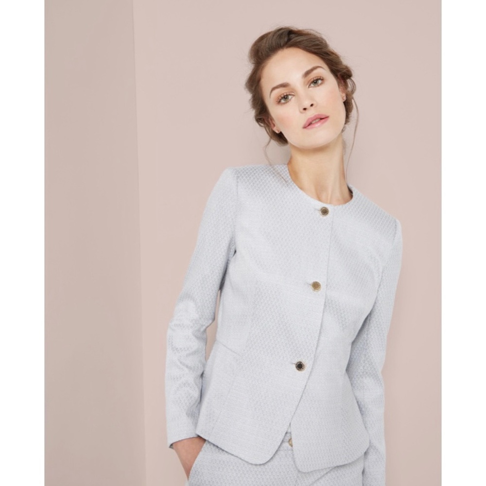 NEW Ted Baker Eiraa Textured Peplum Suit Jacket
